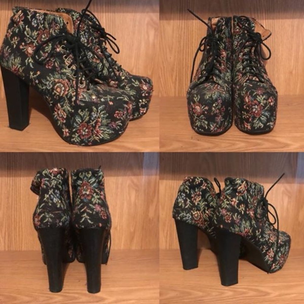 Black Jacquard Jeffrey Campbell Lita's